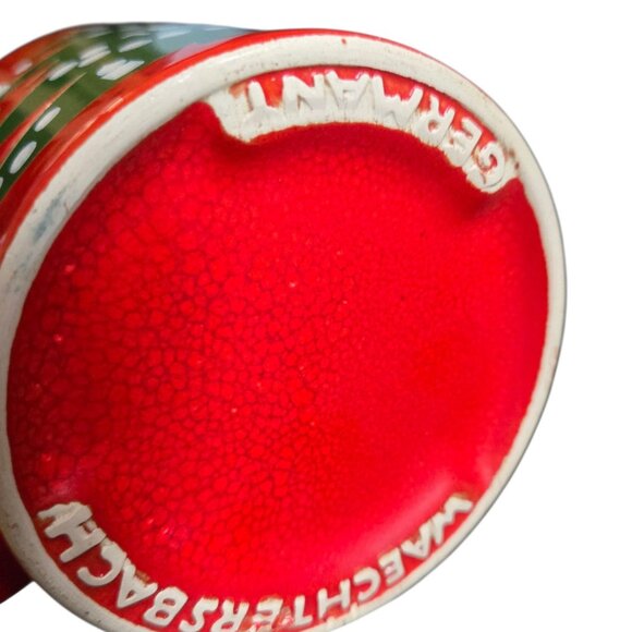 Waechtersbach Christmas Tree 1999 Mug Red Green Design Germany Vintage AS IS - Picture 4 of 16